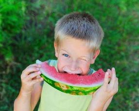 白鲨吃瓜吃笑了